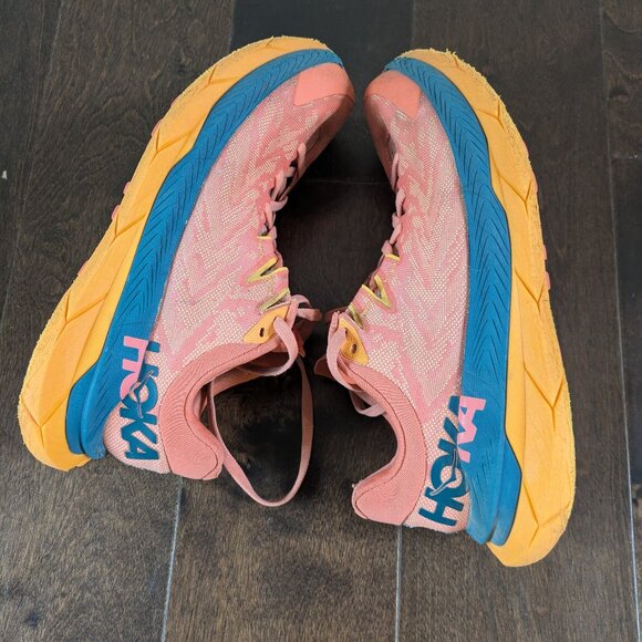HOKA Tecton X Women’s Trail Running Shoes – Size 7.5 – Orange - Picture 6 of 14